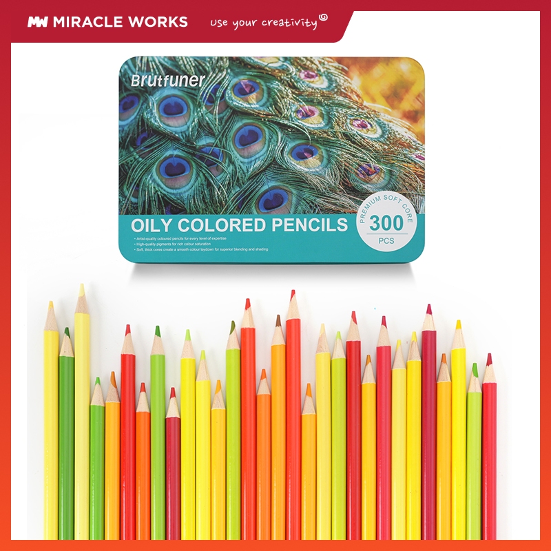 

MW Brutfuner Set Pensil 180/240/300 Warna Pensil Warna Lebih Panjang Teknologi