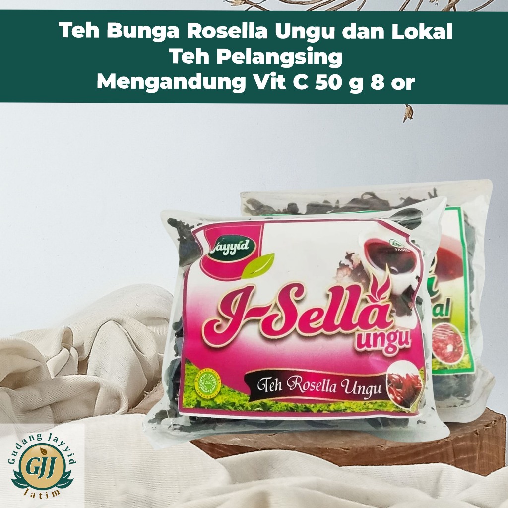 

Teh Bunga Rosella Ungu dan Lokal-Teh Pelangsing-Mengandung Vit C 50 g 8 or
