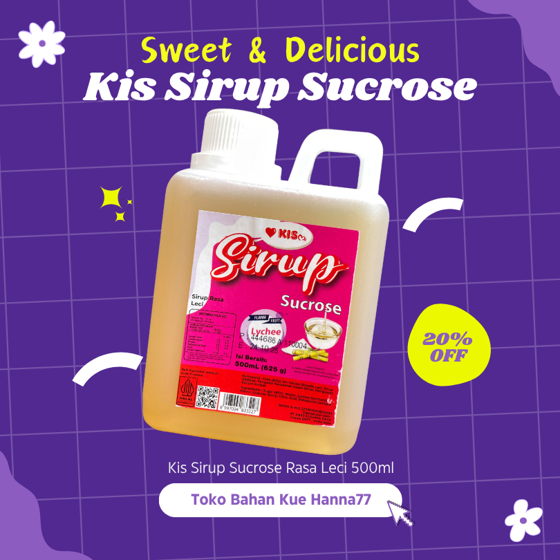 

Kis Gula Cair Sucrose Rasa Lemon 500ml - Gula Cair Praktis untuk Minuman & Dessert Hanna77