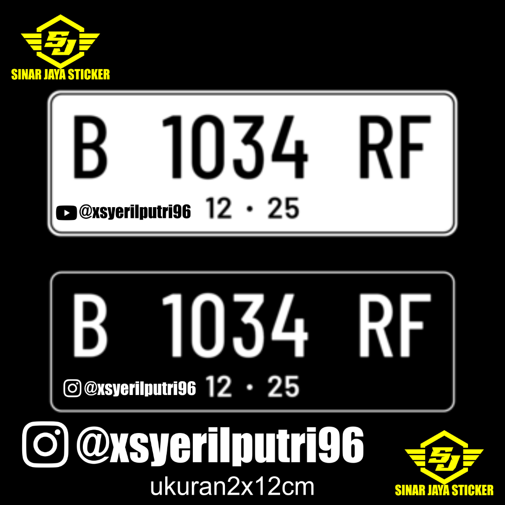 stiker cuting custom nama dan tangki motor tulisan akun  terlaris