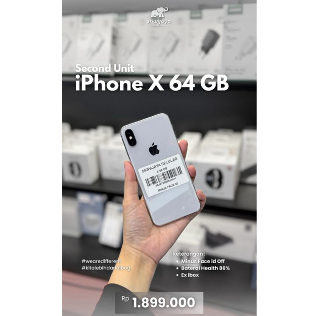 iPhone X 64GB TAM Indonesia Minus Face ID