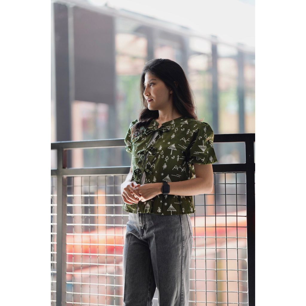 Sharana Olive Green Couqette / Outer Batik