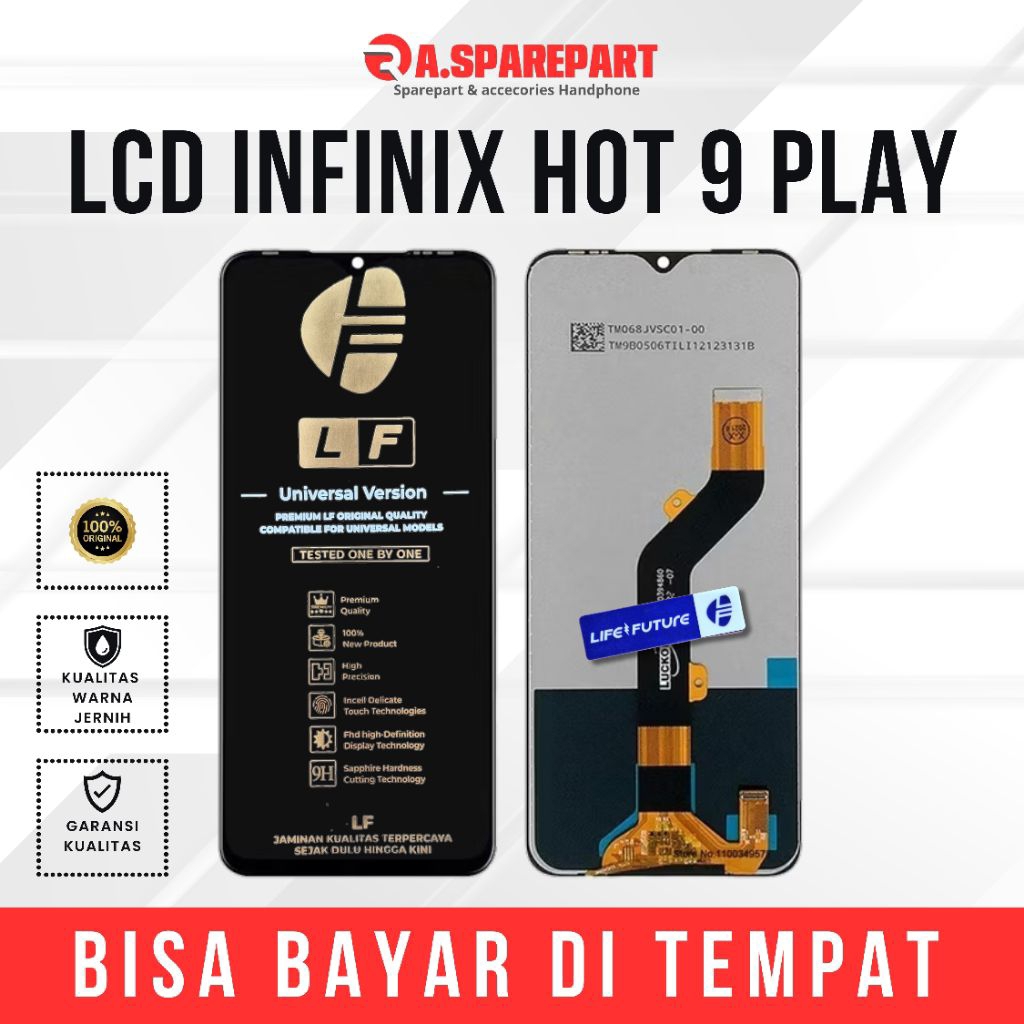 Lcd Infinix Hot 9 Play X680 Original Fullset Touchscreen Life Future / Lcd Handphone Termurah