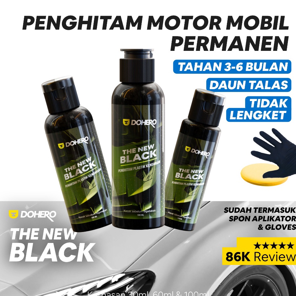 Flash Sale Penghitam Body Motor  Mobil Permanen  Dohero The New Black