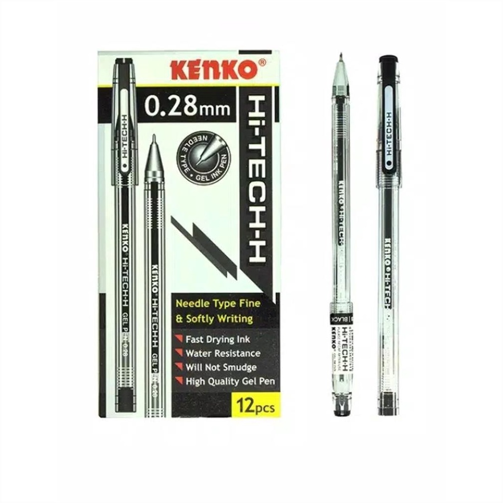

KODE R2N D Hitech Kenko 28 Pulpen Hitam 12 Pcs