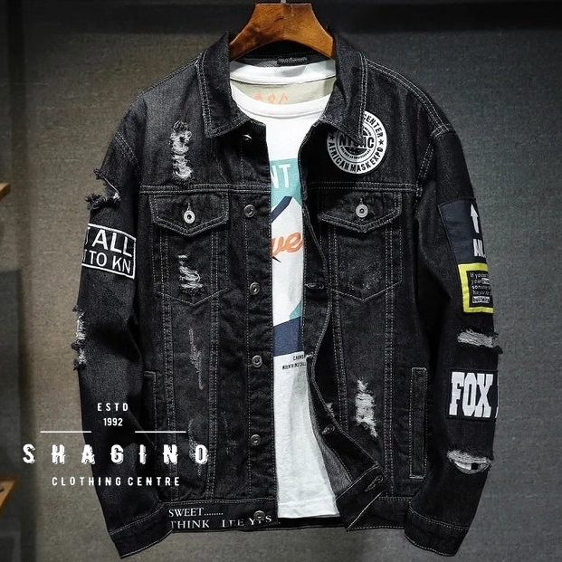 KODE Q5J Shagino  Jaket Jeans Terbaru  Jaket Jeans Pria  Jaket Jeans Pria Original  Jaket Jeans Pria