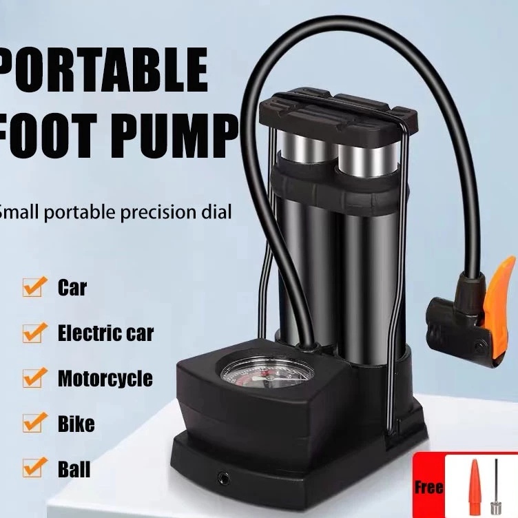 New  Pompa Angin KakiPompa KakiPompa Ban Mini Foot Pump Portable High Pressure Pompa Angin Kaki Untu