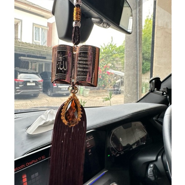 Terlaris IC  Gantungan Mobil Kaligrafi  Gantungan Spion Lafal AllahMuhammad Aksesoris Mobil Islami M