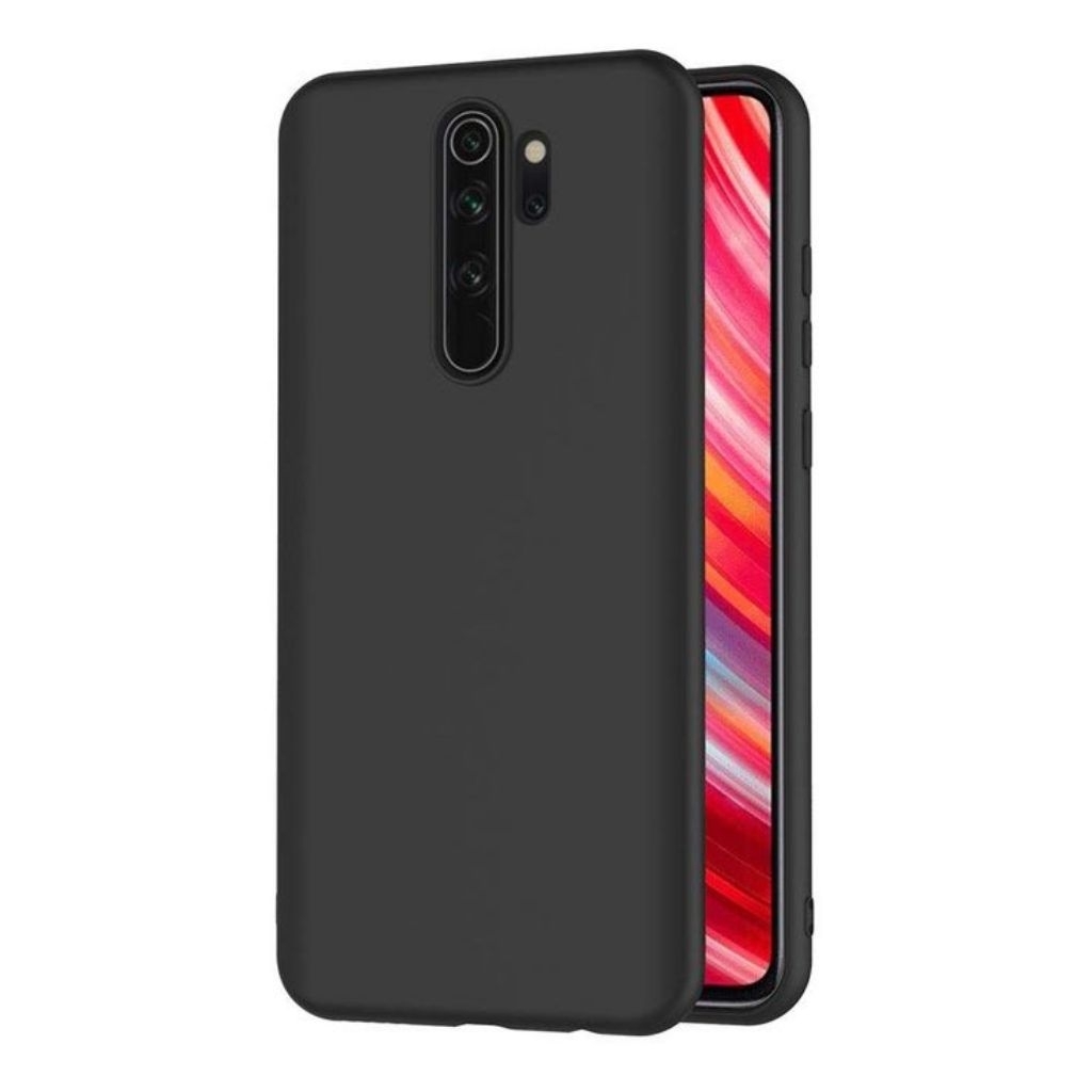 Casing silikon hitam polos premium Redmi Note 8