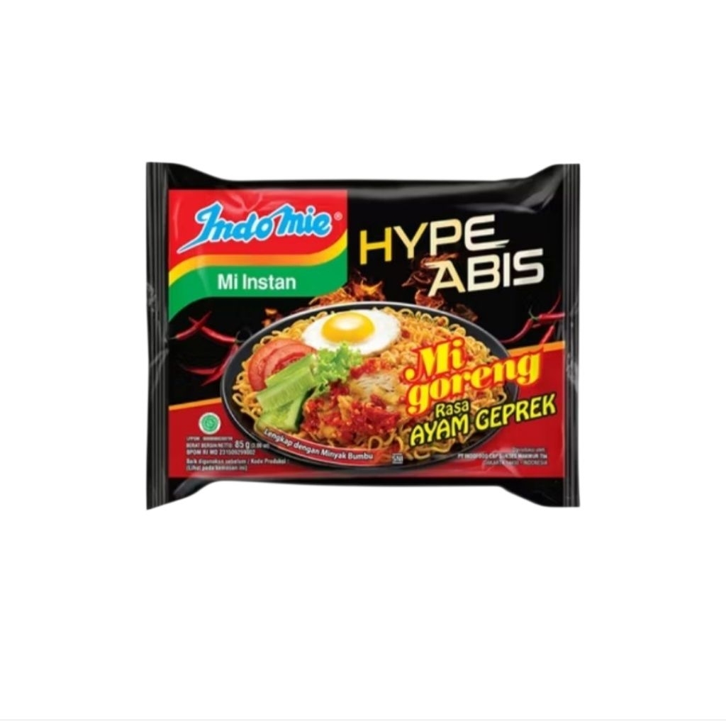 

Indomie Hypeabis Mie Goreng Ayam Geprek 85g