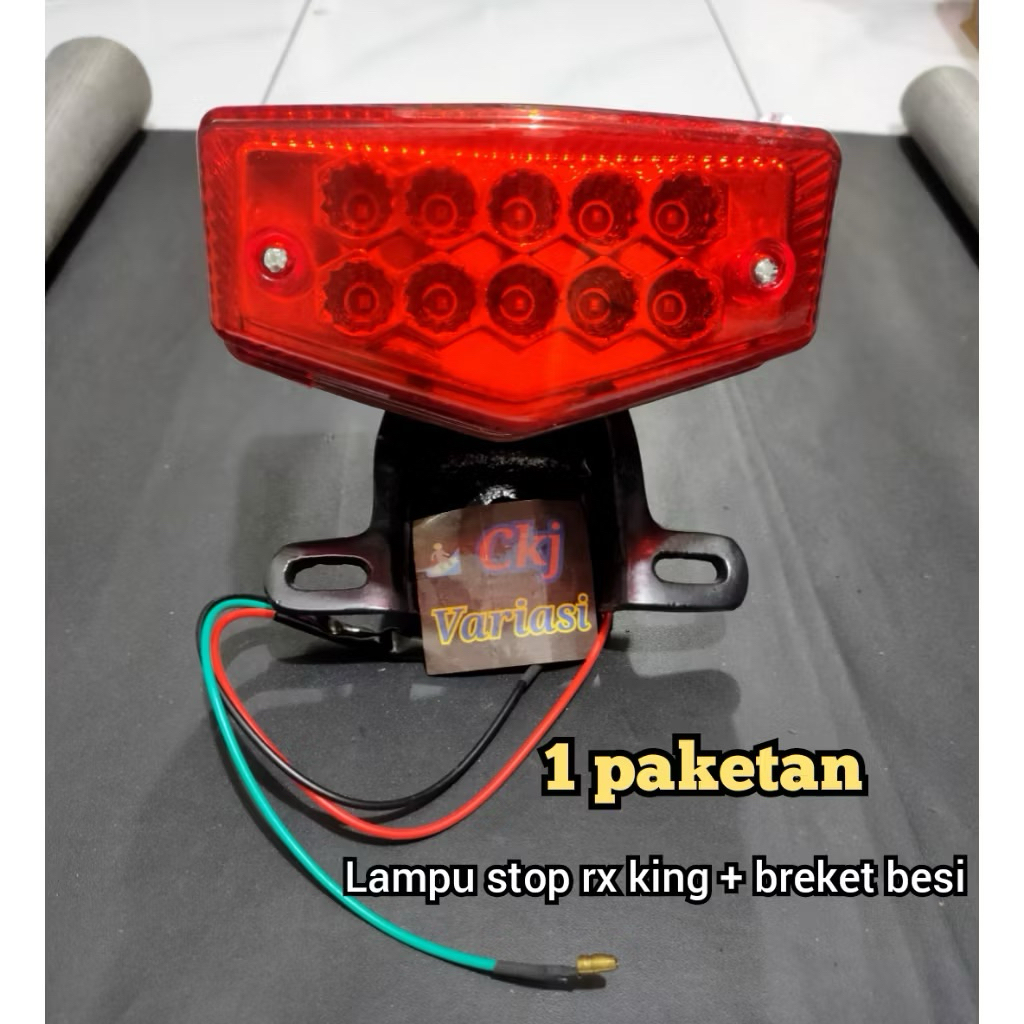 ( PROMO ) LAMPU BELAKANG RX KING LED / LAMPU STOP BELAKANG MOTOR YAMAHA RX KING BONUS BREKET