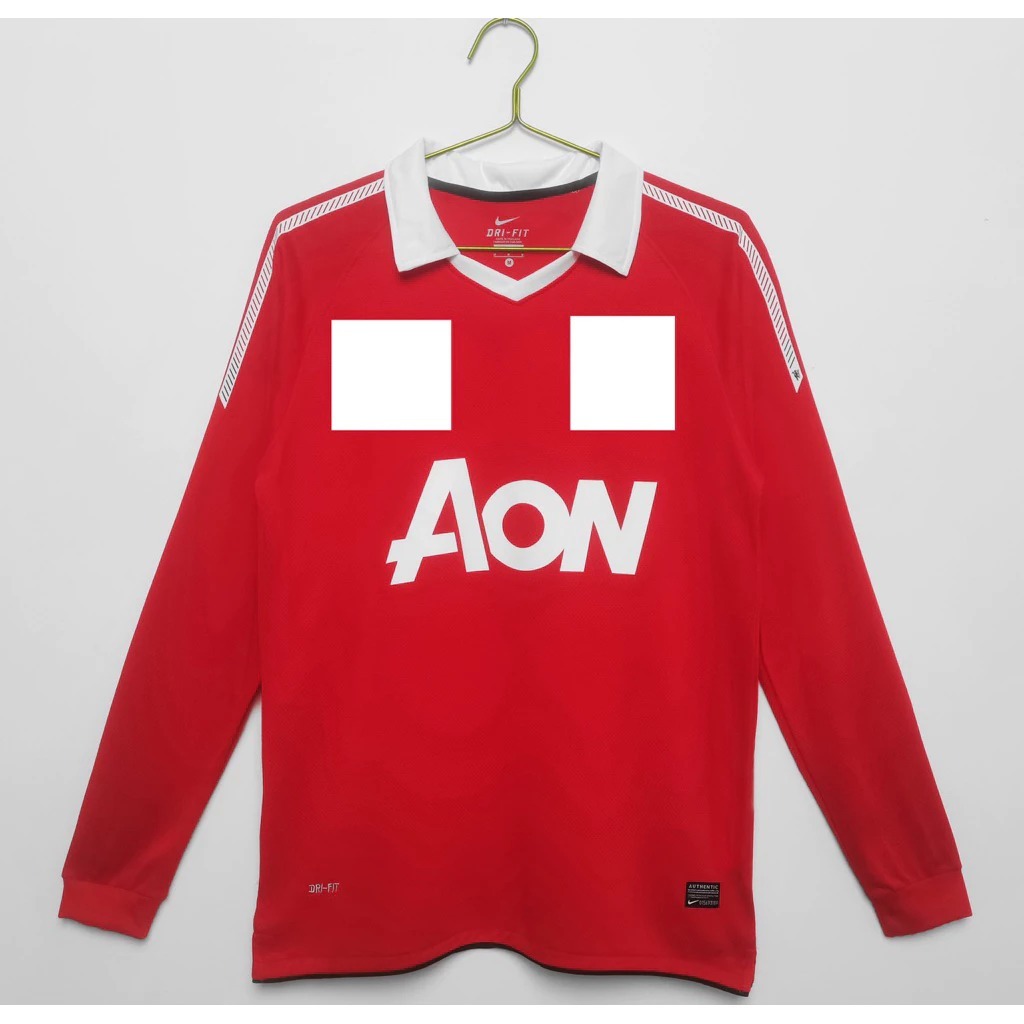(LONG SLEEVE RETRO) PREMIUM IMPORT JERSEY BOLA MANCHESTER UNITED MU HOME 2010/2011 LS GRADE ORI