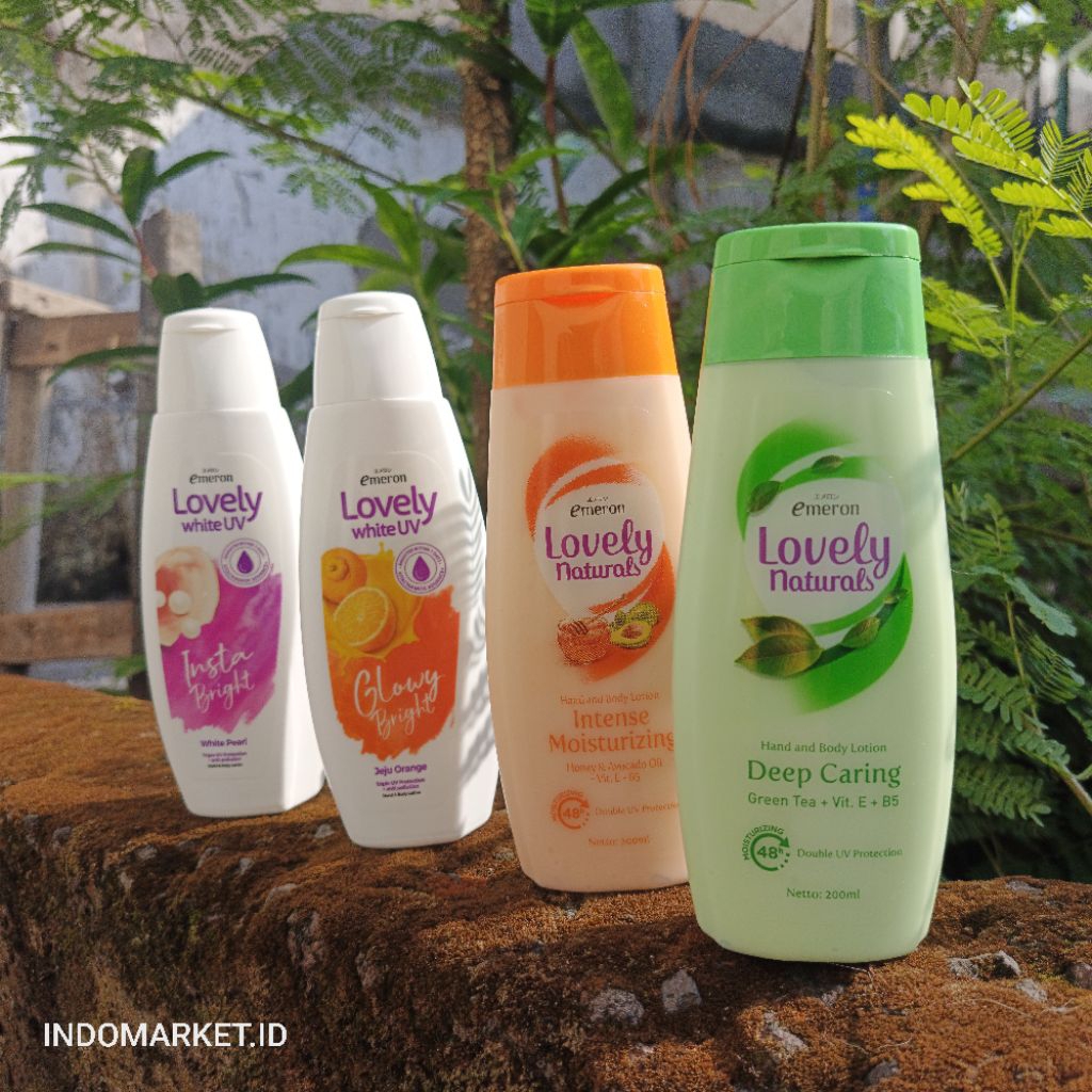 Emeron lovely whit UV 200ml / Emeron lovely natural 200ml / Lovely / Body lotion lovely / lovely bod