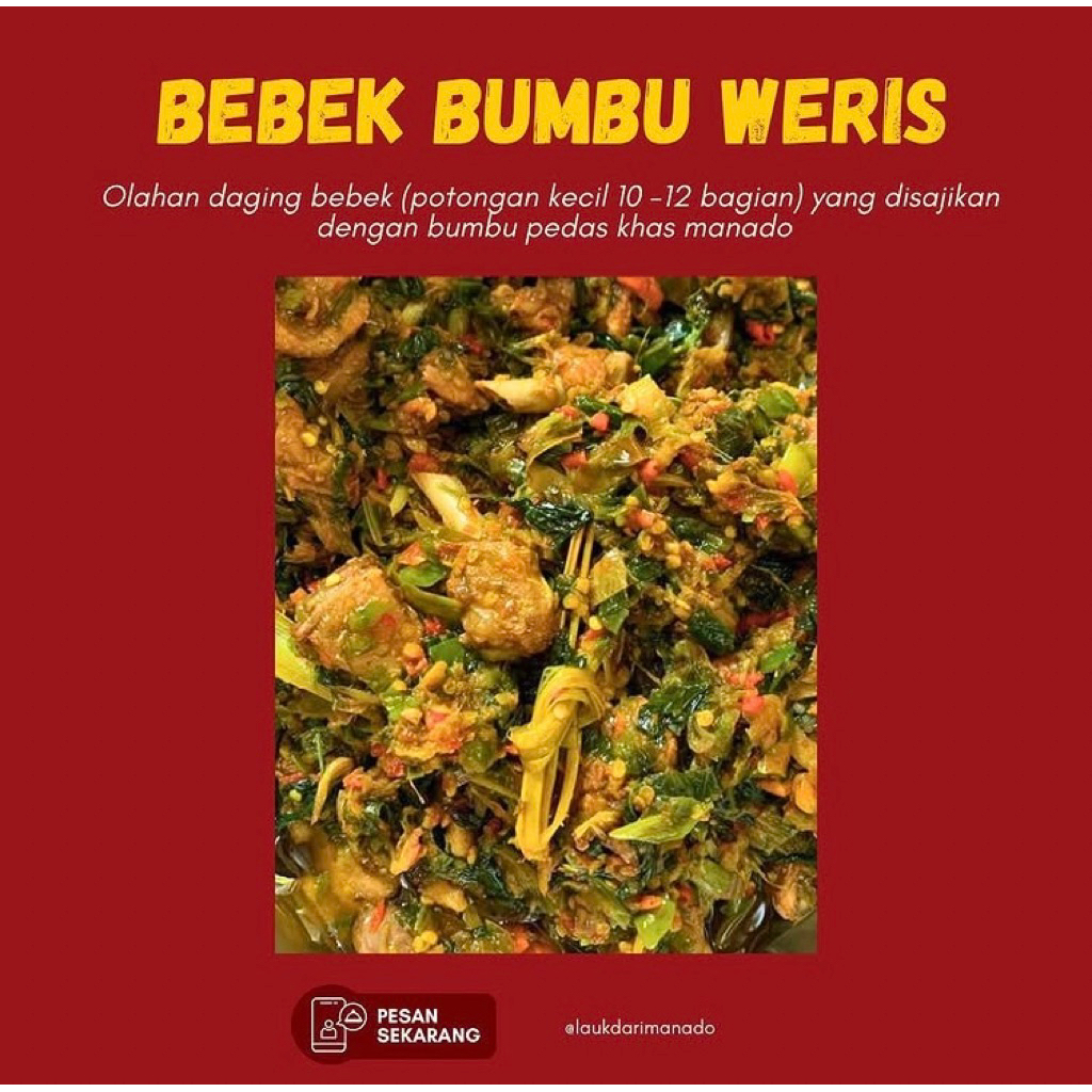 

Bebek bumbu WERIS khas Manado 400 gr