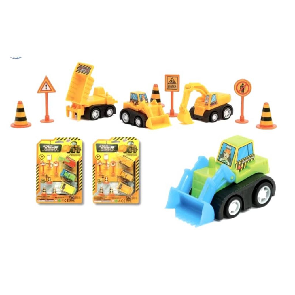 Mainan Edukasi Anak Truk Mobil Konstruksi Truck Topper Kue Ulang Tahun Ultah Murah
