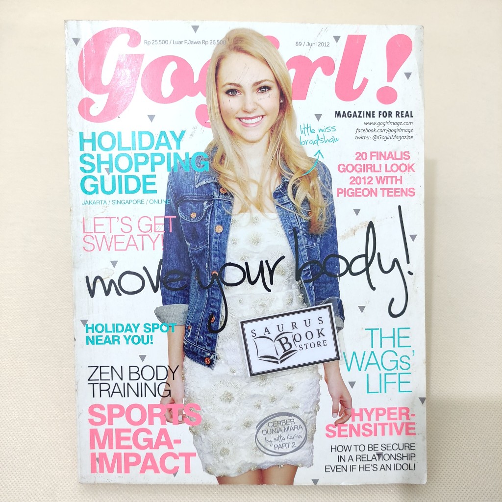 (ORIGINAL) Majalah Gogirl Cover Annasophia Robb - Move Your Body Issue (89 / Juni 2012)