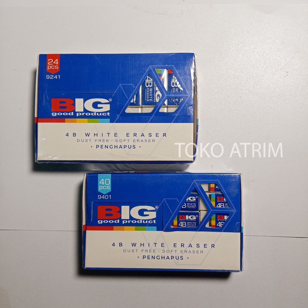 

Penghapus Pensil Stip Pensil Warna PUTIH BIG ASLI - 1 PAK ISI 24