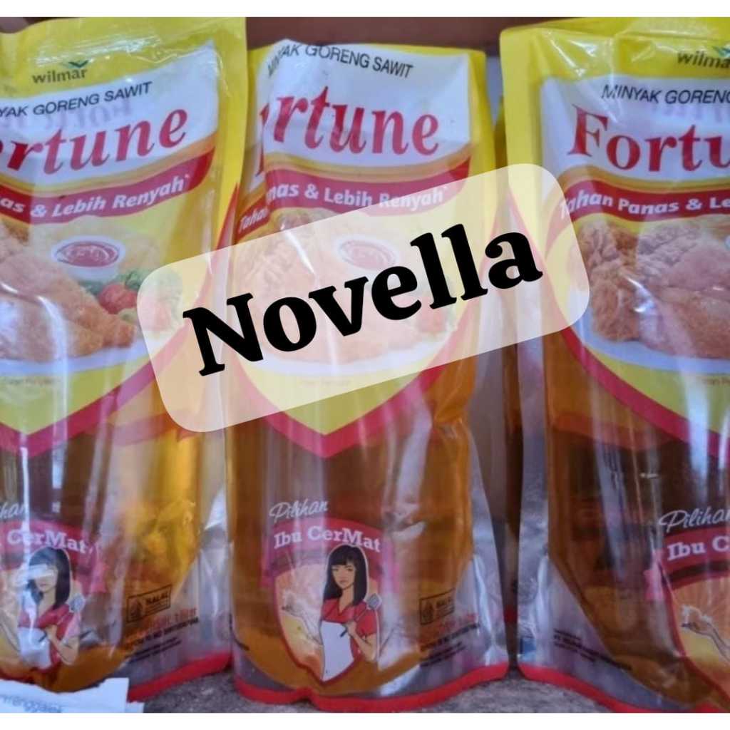 

Minyak Goreng Fortune 1 liter Kemasan pouch/berdiri kartonan- Jatim