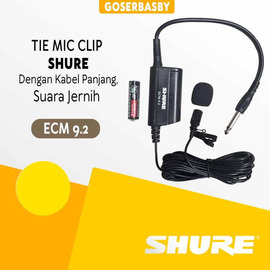Mic Jepit Shue ECM 9.2 Kabel Panjang Tanpa Noise