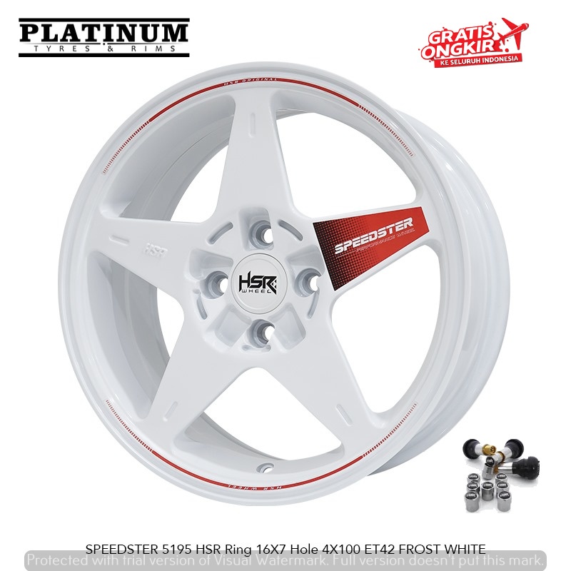 VELG NEW AGYA CIVIC YARIS KARIMUN IGNIS CITY HSR SPEEDSTER RING 16 BARANG 100% ORIGINAL HSR