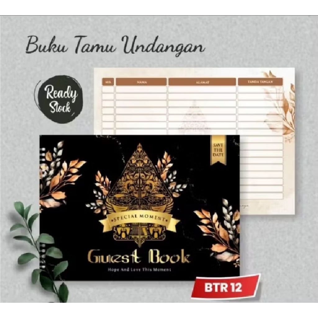 BUKU TAMU/ BUKU TAMU UNDANGAN/ BUKU TAMU UNDANGAN PERNIKAHAN