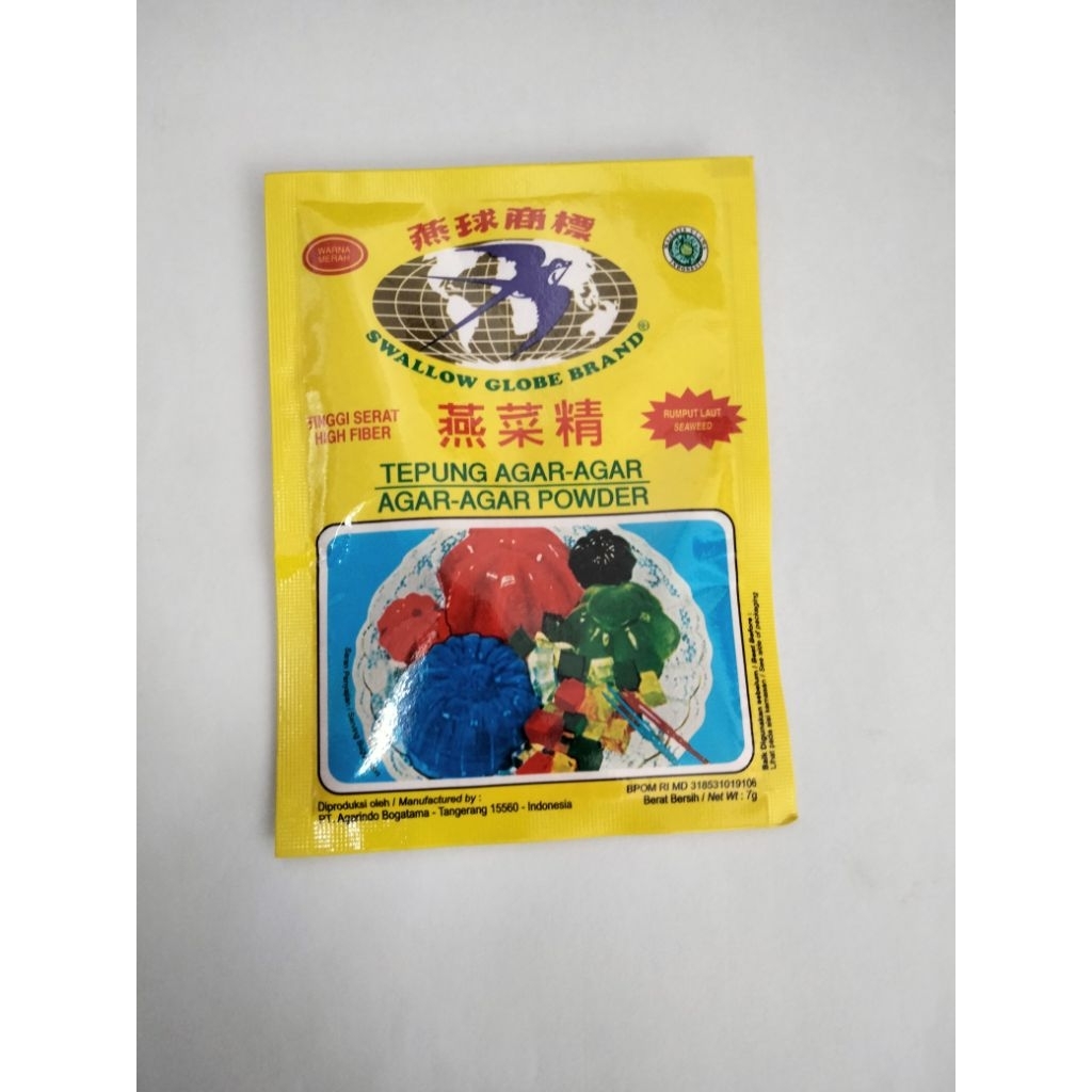 

agar agar swallow warna merah 7g