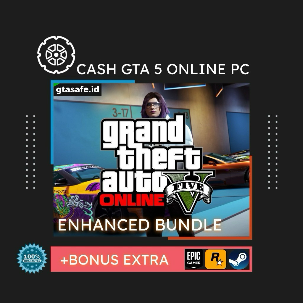 (Enhanced Bundle) Cash GTA 5 Online Grand Theft Auto V PC (Bergaransi)