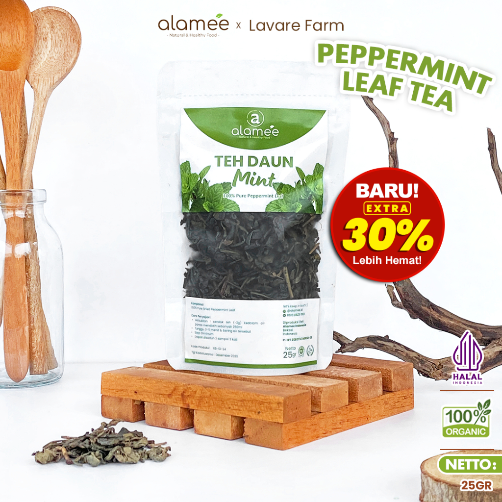 

ALAMEE Teh Peppermint Pepper Mint Tea Teh Daun Organik Kering Dried 25gr BUMA