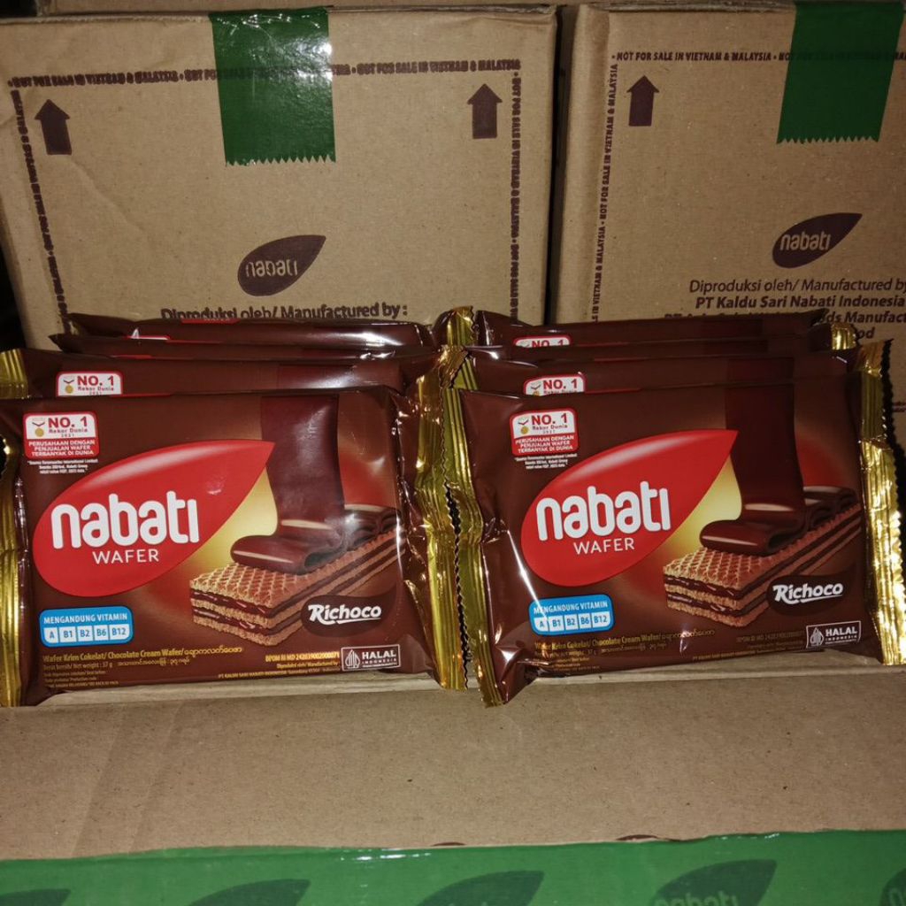 

wafer krim cokelat nabati isi 5 pcs