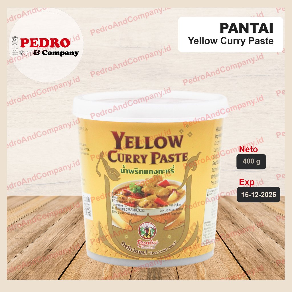 

Pantai yellow curry paste 400 gram - kari thailang (kuning)