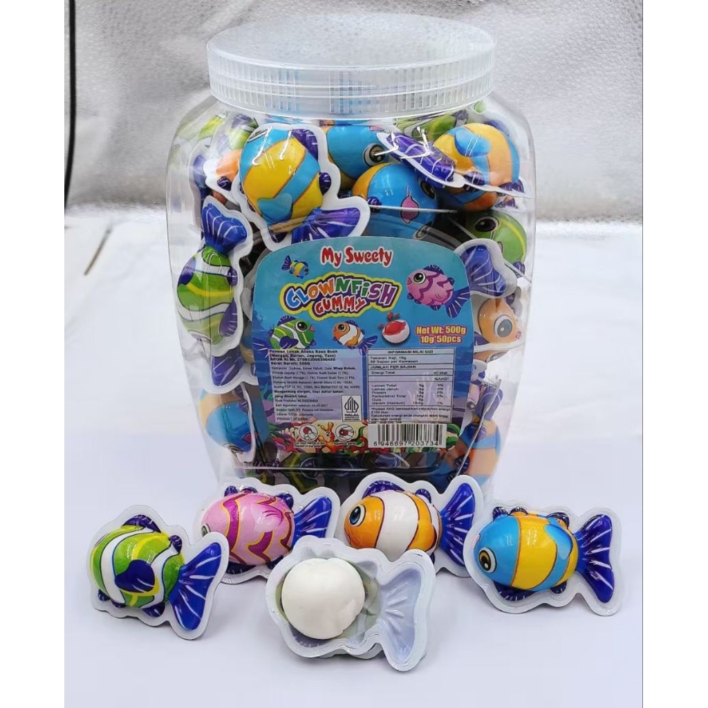 

My Sweety Permen Lunak Ikan Isi 50 pcs