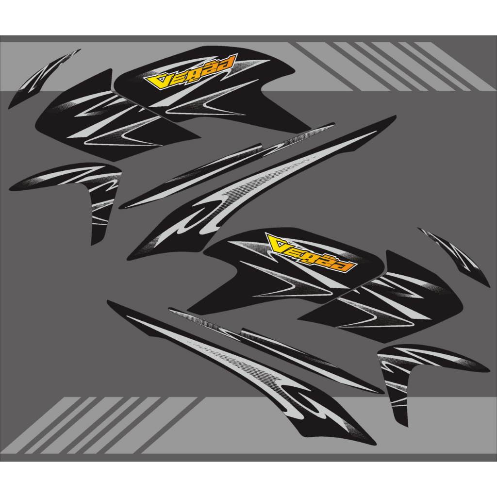 STIKER STRIPING VARIASI HONDA VERZA LAMA TAHUN 2013-2017 GRAFIS VARBROWN