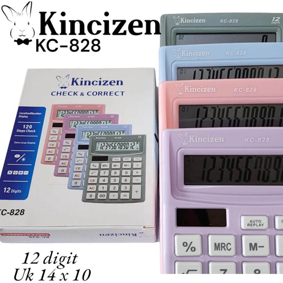 

Original Kalkulator KINCIZEN KC 828 Calculator 12 Digit Check Correct KC-828