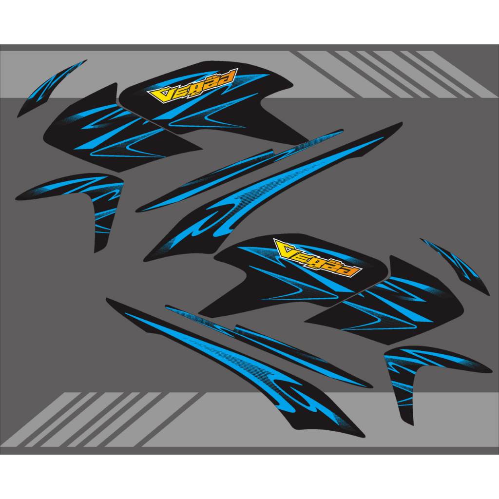 STIKER STRIPING VARIASI HONDA VERZA LAMA TAHUN 2013-2017 GRAFIS VARBLUE