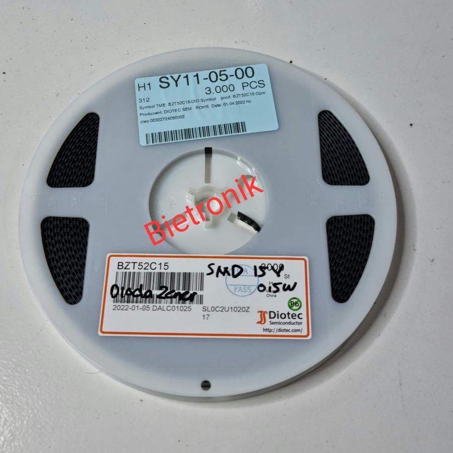 Dioda Zener 15V 0.5W SMD SOD-123F Original Diotec Semiconductor