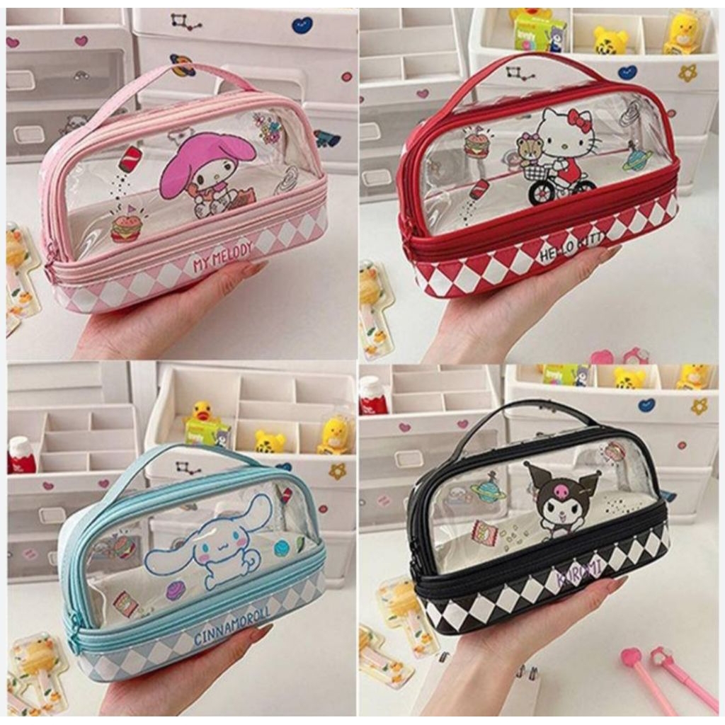 

Tempat pensil tingkat hellokitty kuromi uk 23x8x12