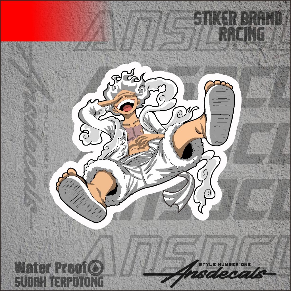 

stiker pack one piece gear 5 edition stiker anti luntur premium stiker pack one piece