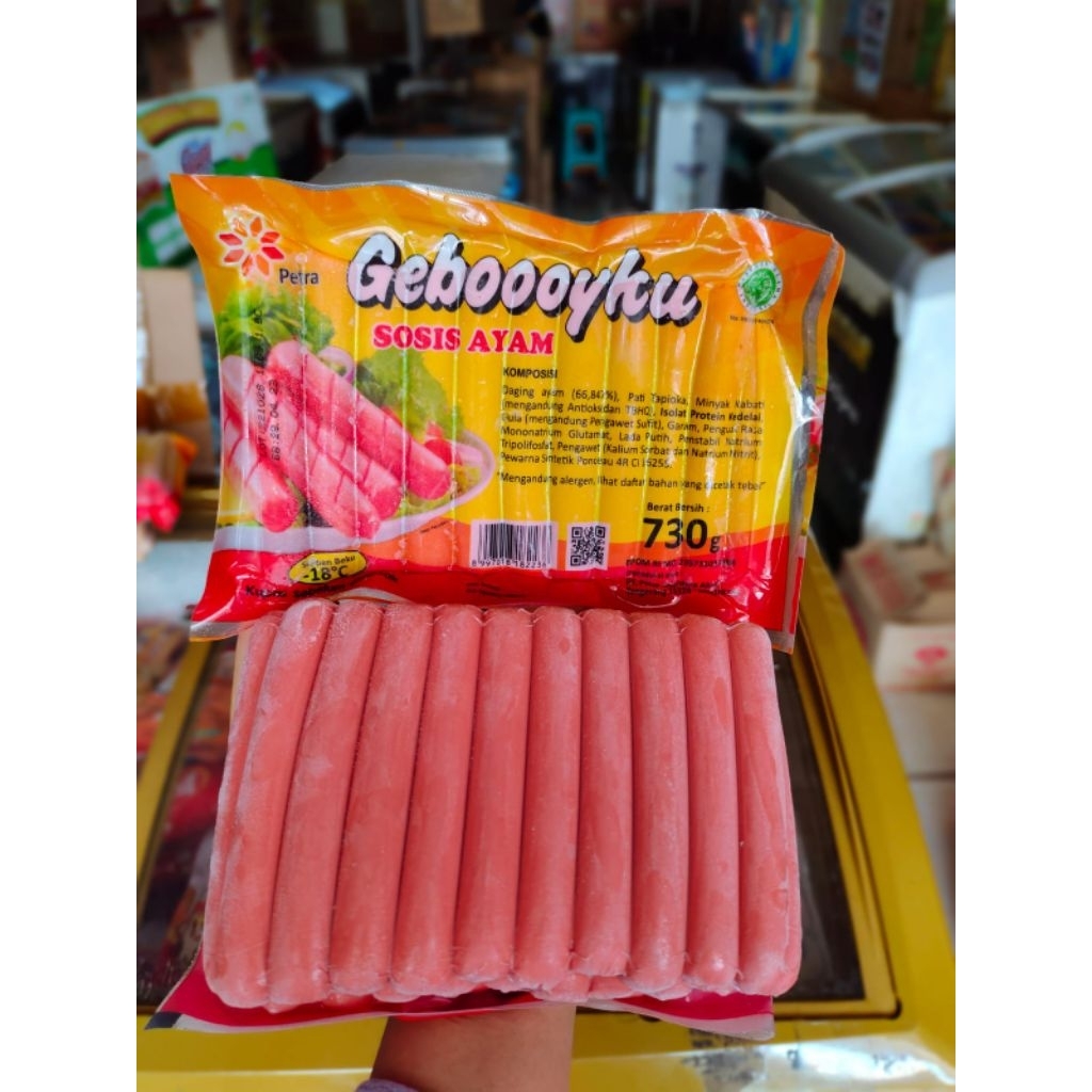 

Geboy sosis ayam 730gr