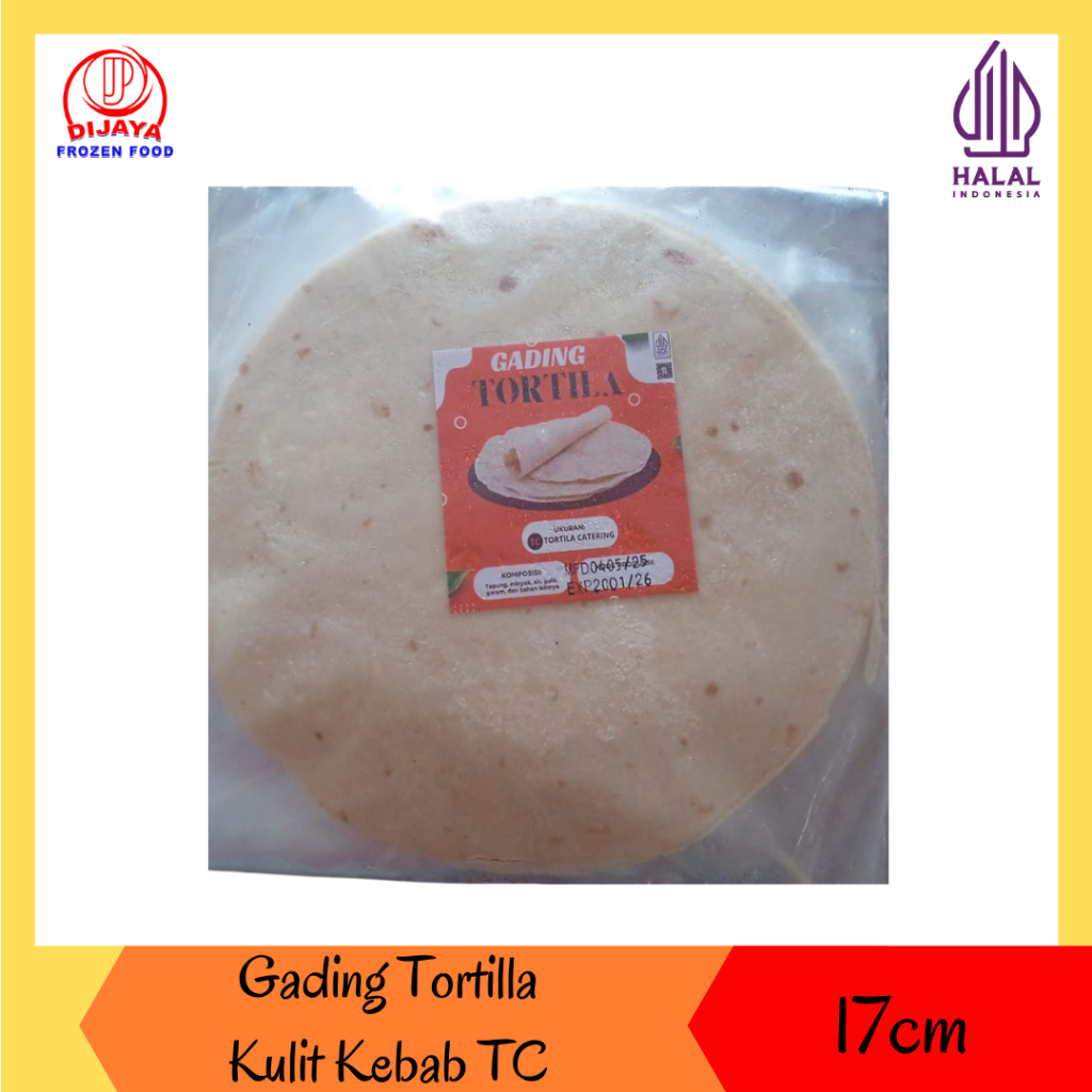 

Gading Tortilla Kulit Kebab TC TM TS - Kulit Kebab Berbagai Ukuran