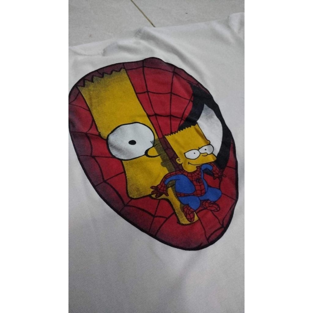 Kaos Vintage Backprint Moving Blue