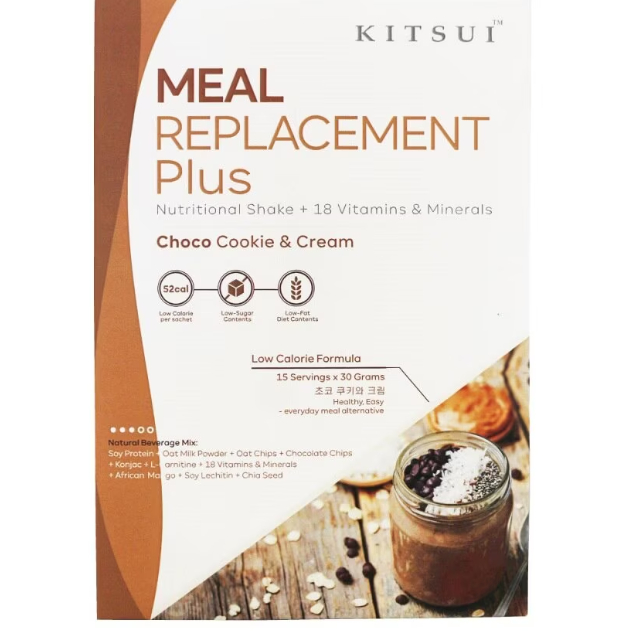 

KITSUI Meal Replacement + Choco Cookie & Cream 30gX15s