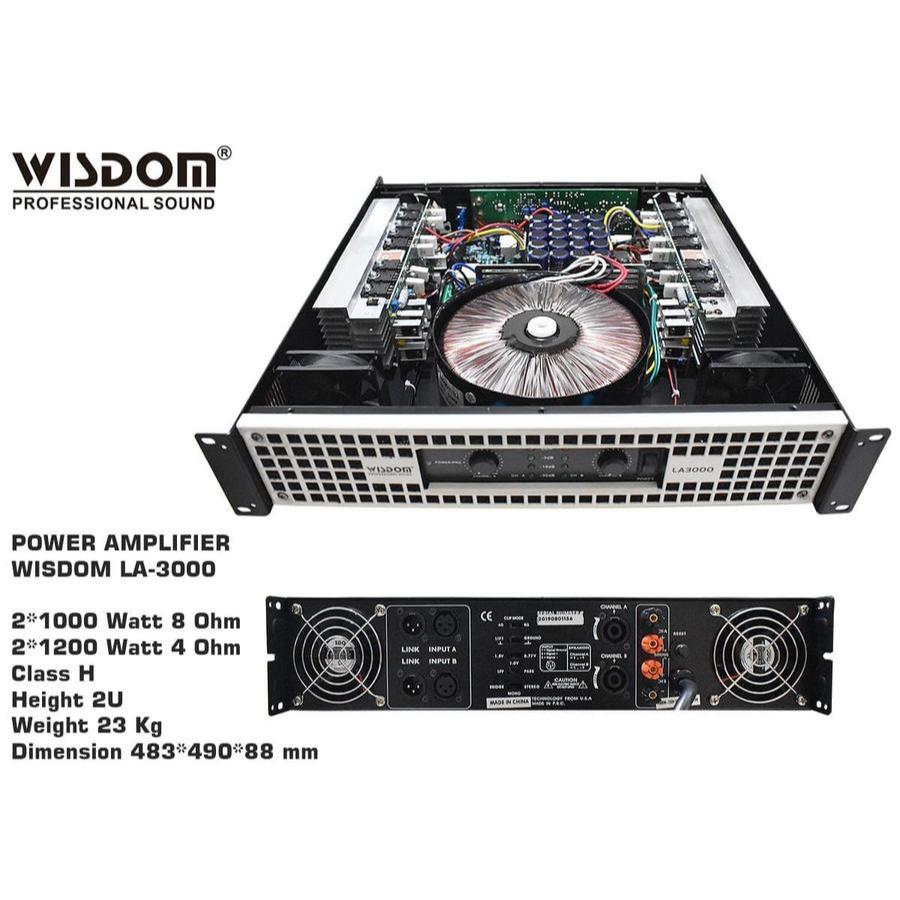 Power Amplifier Profesional Audio Wisdom LA 3000 / LA 2000 / LA 1000 — LA3000 / LA2000 / LA1000 – ORIGINAL GARANSI RESMI