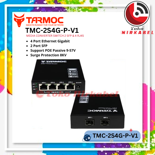 Ethernet Fiber Switch 2 SFP 4 LAN Gigabit | Media Converter FO