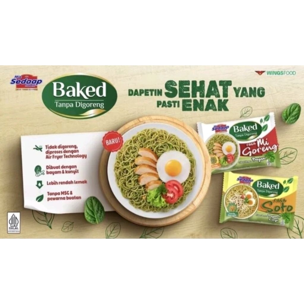 

[PAKET 5] Mie Sedaap Baked Goreng – Lebih Sehat, Tetap Lezat!