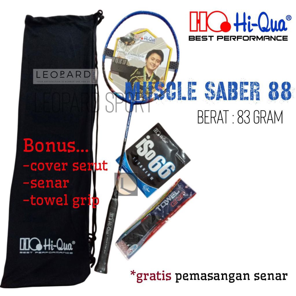 Raket Badminton HI-QUA MUSCLE SABER 88 / Raket Hiqua