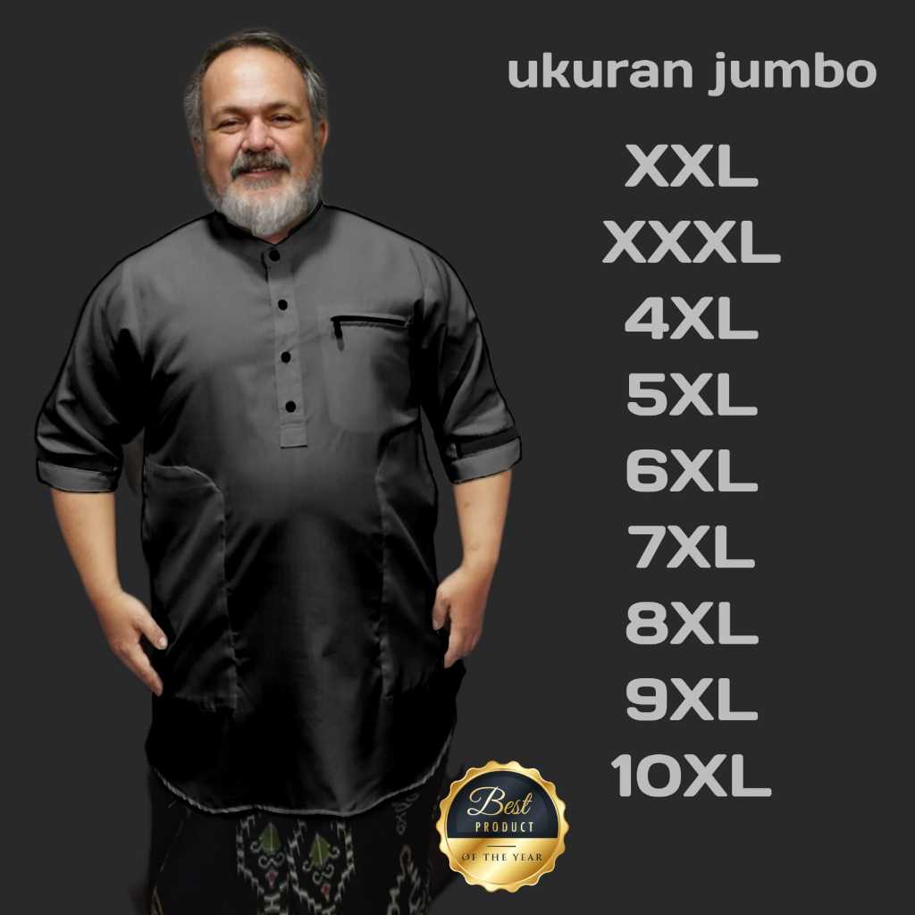 Koko kurta lengan 3/4 bahan toyobo fodu - Kurta Resleting - Katun Toyobo Premium