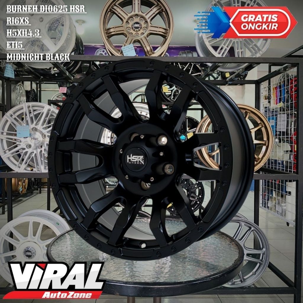 Velg Mobil Ring 16 Lobang 5 PCD 114,3 HSR BURNEH LEBAR 8 VELG INNOVA,CRV,RUSH,KUDA,TERIOS,XTRAIL