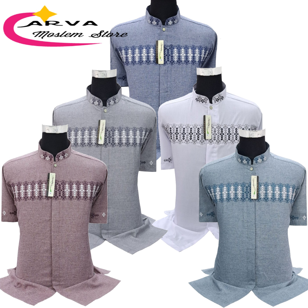 Baju Koko ETERNITY Atasan Muslim Pria Lengan Pendek