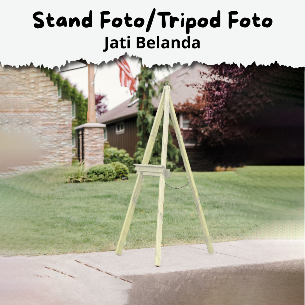 

Easel Kayu Jati Belanda 120 CM – Stand Foto, Kanvas & Akrilik Elegan