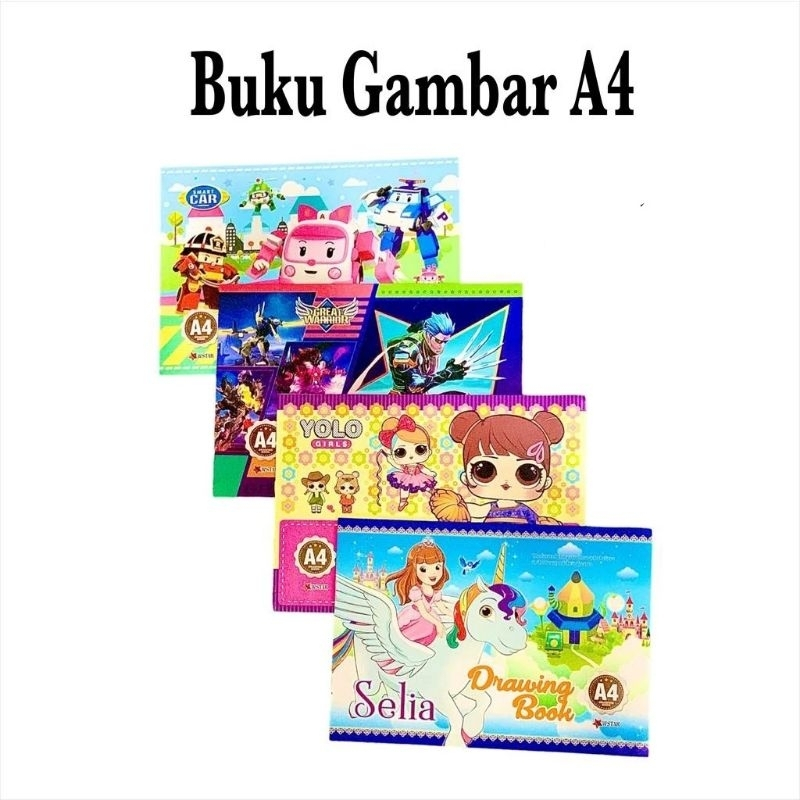 

Buku Gambar Fancy A4 1Pack -10 PCS
